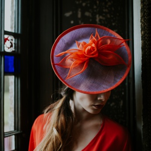 'Fire Lily' petal disk hat