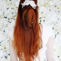 ivory champagne crystal lace hair vine