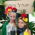 flower headdresses made at port Eliot festival