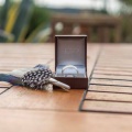 Justin Duance matching mens ring and buttonhole