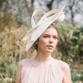 Alaria ivory sculpted hat Holly young millinery
