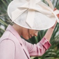 'Alaria' Ivory occasion hat Holly Young