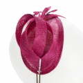 Burgh cocktail hat in fuchsia pink