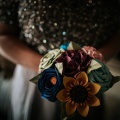 paper sunflower bridesmaids bouquets