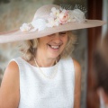mother of the bride hat nude pink