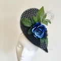 light weight black wedding guest hat Holly Young