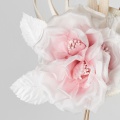 blush pink ivory flower fascinator
