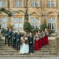 country winter wedding red and tweed