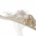 Ivory mother of the bride hat