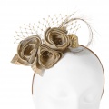 gold rose hair accessory