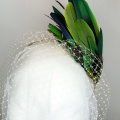 green feather sex in the city style headpiece