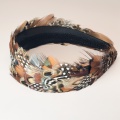 pheasant and spotty feather hair band