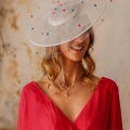 polka dot veil occasion hat holly young