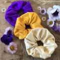 over sized silk scrunchies