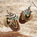 pheasant feather earrings