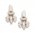 statement earrings natural ivory