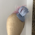 blue and pink cocktail hat Holly Young