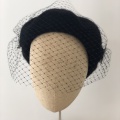 black veiled beret for funeral or occasionwear