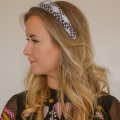 black and white headband holly young