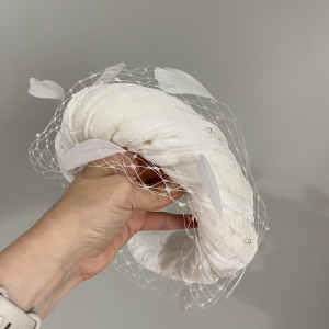Ivory padded wedding headband
