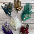 feather lapel hat or hair clip workshop