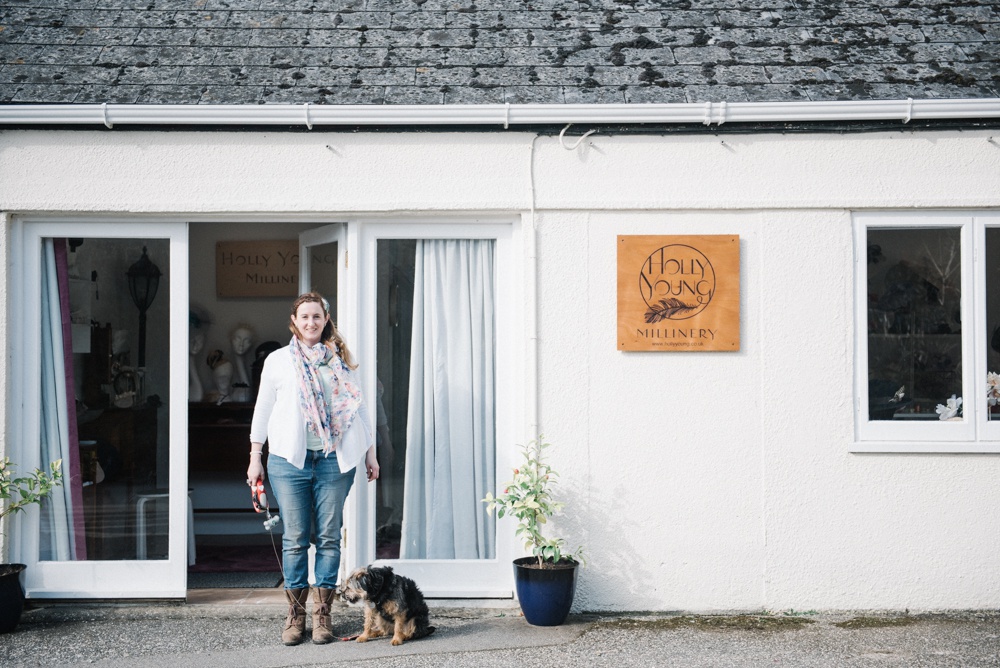 Holly and Mavis outside the studio