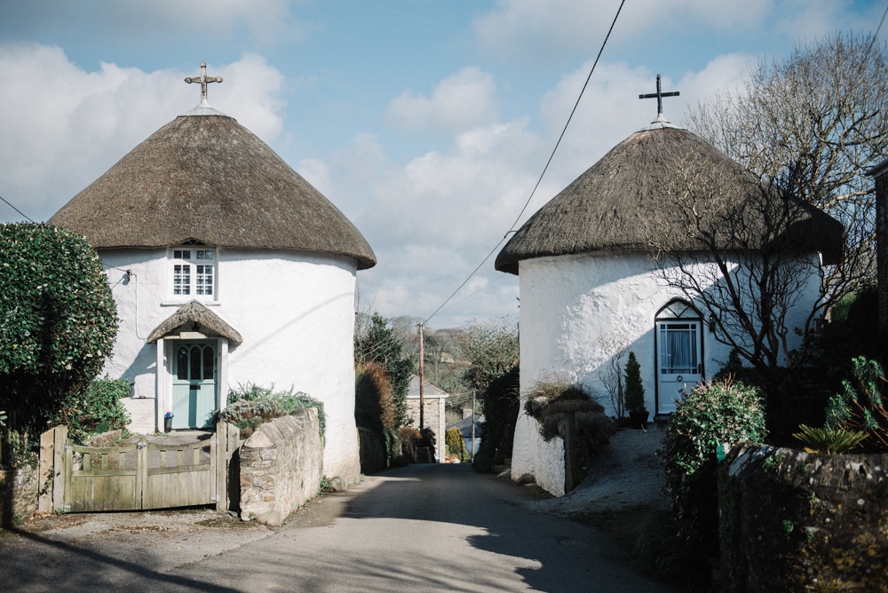 Round houses near the studio