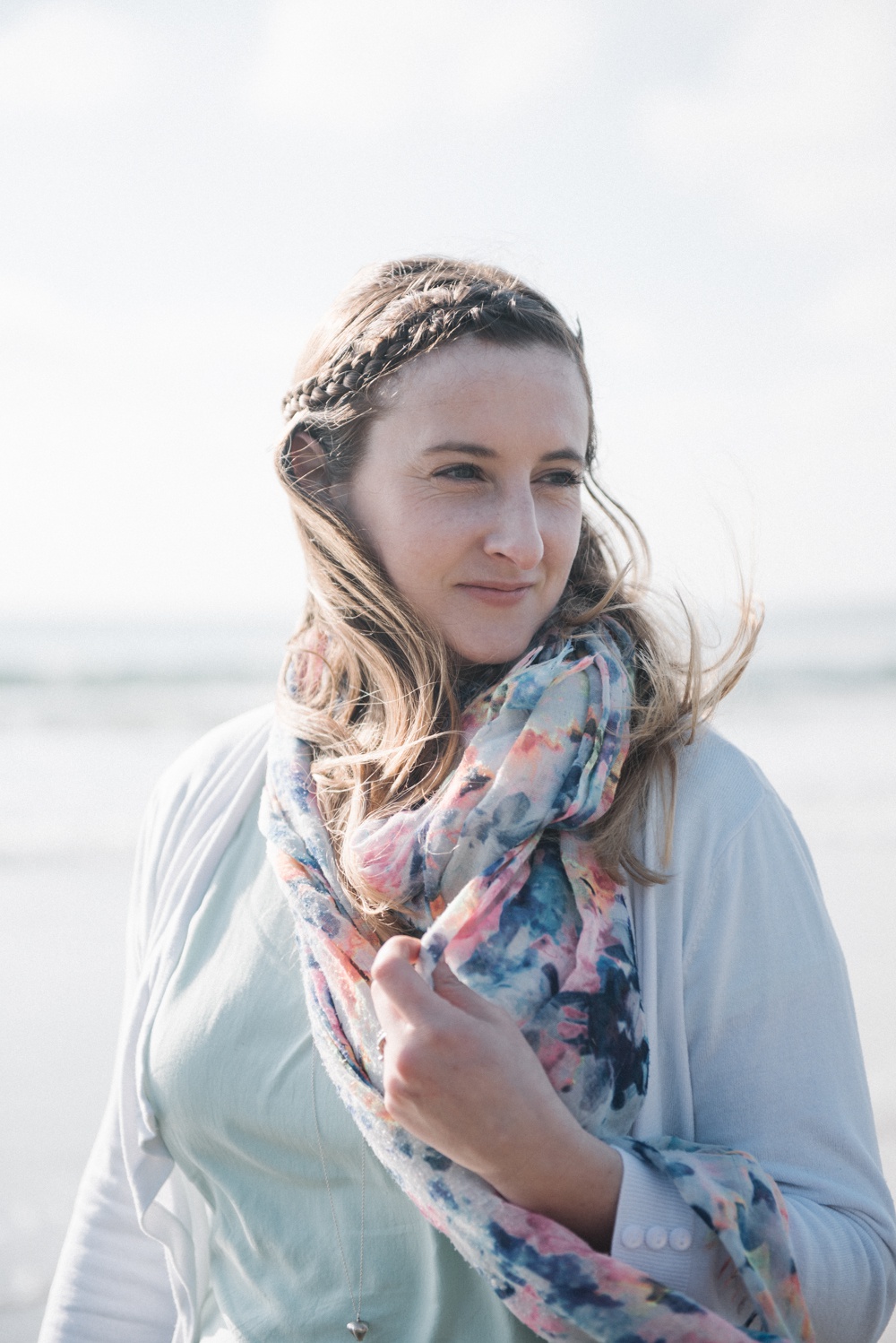 Holly on her local beach