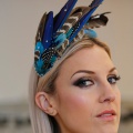 'Aves' blue feather headdress