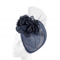 navy blue occasion hat