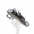 black & white wedding hat