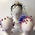 pom pom veil headdresses