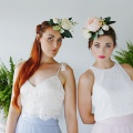 flower crowns with peonies