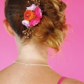 bridesmaids floral hair comb