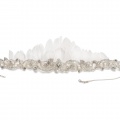 Bridal Feather Headdress in Ivory