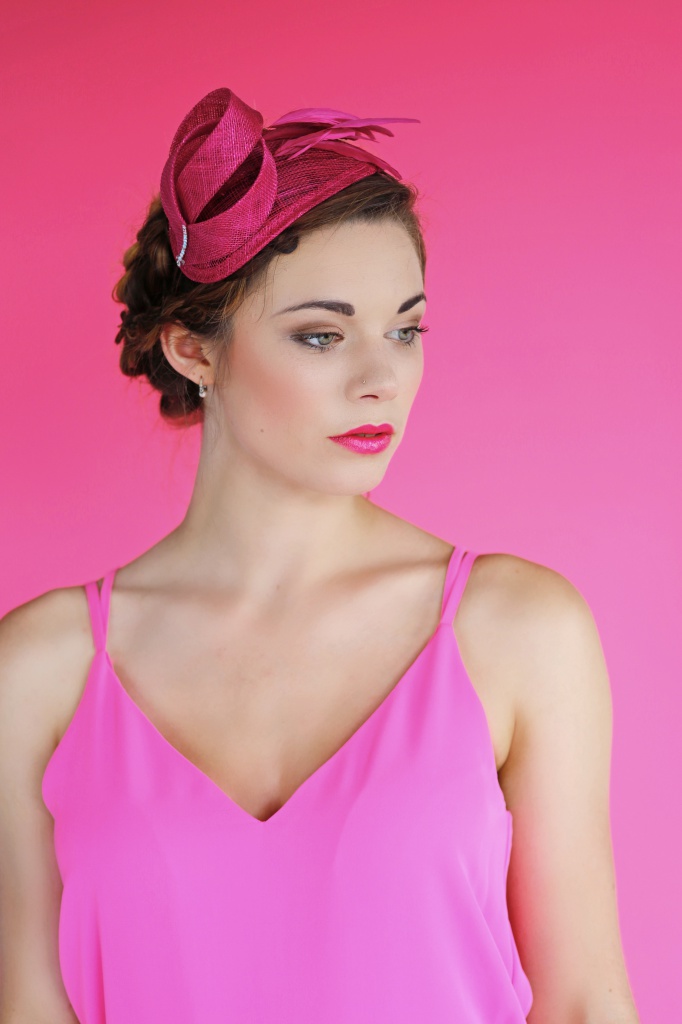 'Burgh' Art Deco Hat Pink