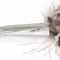 mens wedding jewellery feather buttonhole