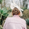 'Alaria' Ivory occasion hat Holly Young