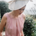 'Alaria' Ivory occasion hat Holly Young