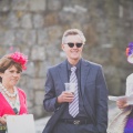 hats at a beach wedding