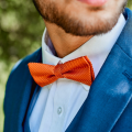 mens orange bow tie