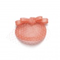 small bow fascinator with veiling