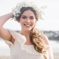 ivory bridal flower crown Holly Young