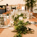 Rustic wedding decorations for a Cornish wedding