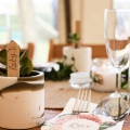 Wedding table styling natural rustic look Cornwall