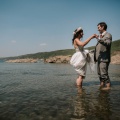 sea side wedding Cornwall