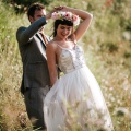 midsummer bride and groom Cornwall