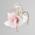 blush pink flower fascinator