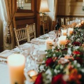 winter wedding table styling