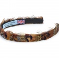 pheasant feather hair band